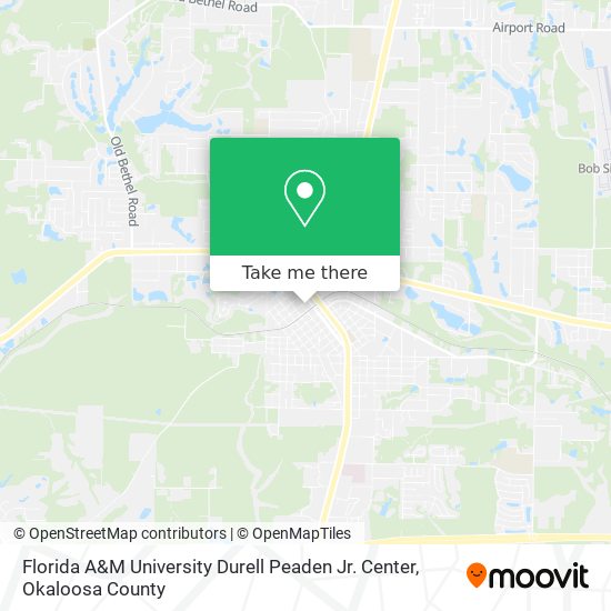 Florida A&M University Durell Peaden Jr. Center map