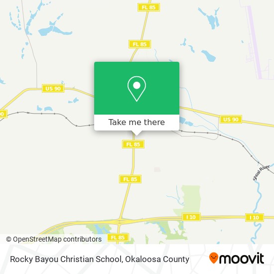 Rocky Bayou Christian School map