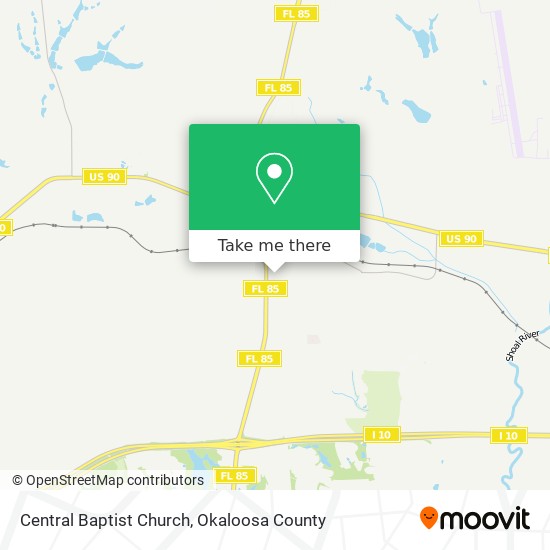 Central Baptist Church map