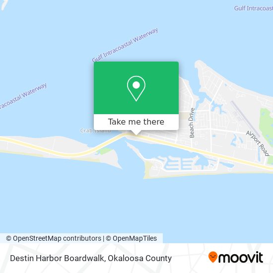 Destin Harbor Boardwalk map
