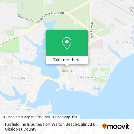 Mapa de Fairfield Inn & Suites Fort Walton Beach-Eglin AFB