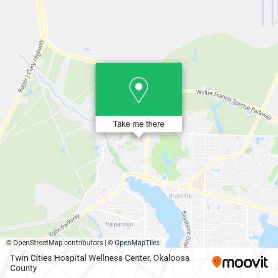 Mapa de Twin Cities Hospital Wellness Center