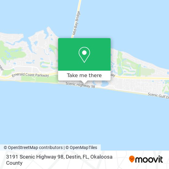 3191 Scenic Highway 98, Destin, FL map