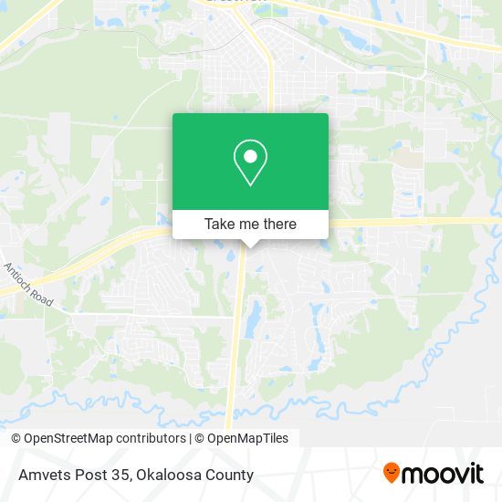 Mapa de Amvets Post 35