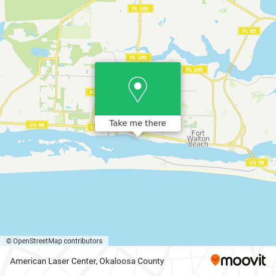 American Laser Center map