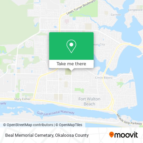 Beal Memorial Cemetary map
