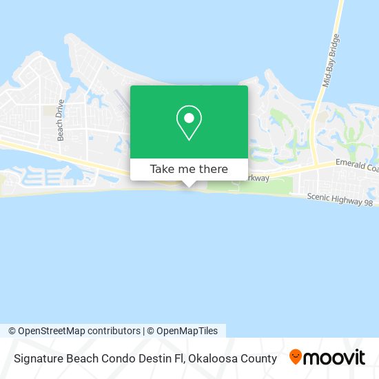 Mapa de Signature Beach Condo Destin Fl