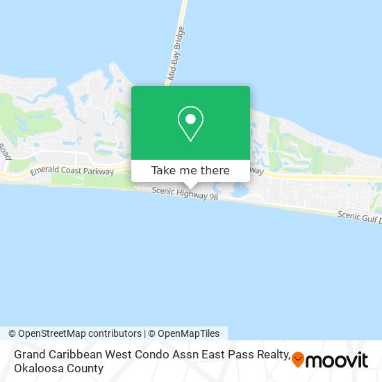 Grand Caribbean West Condo Assn East Pass Realty map