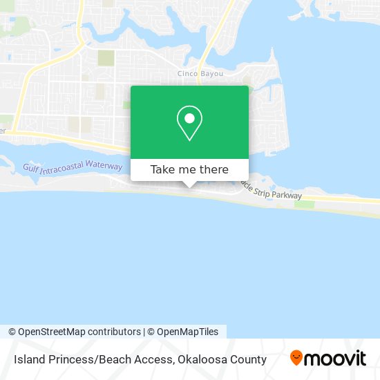Island Princess/Beach Access map
