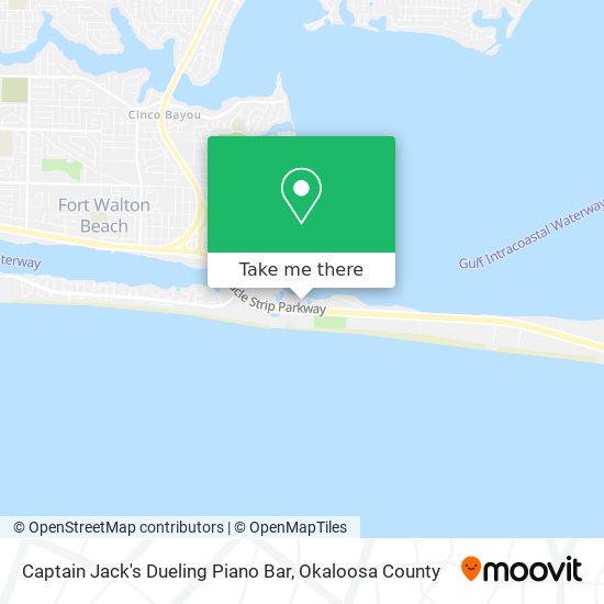 Captain Jack's Dueling Piano Bar map