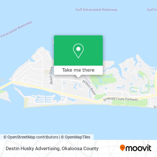 Destin Husky Advertising map