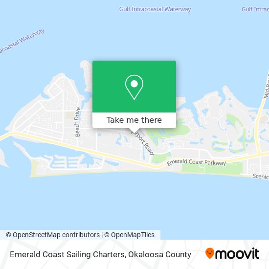 Emerald Coast Sailing Charters map