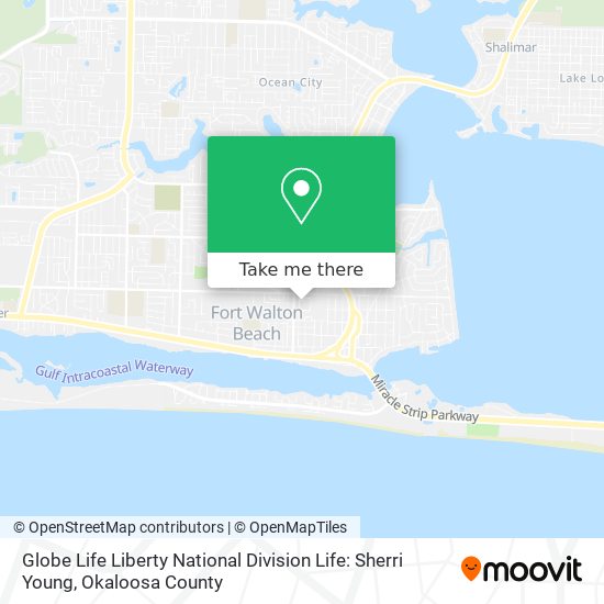 Globe Life Liberty National Division Life: Sherri Young map