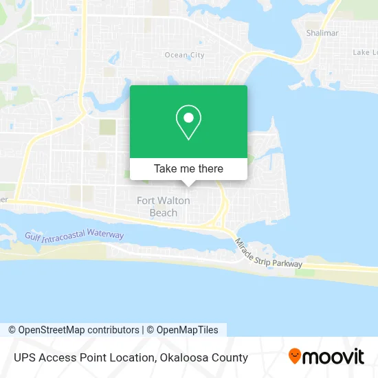 UPS Access Point Location map