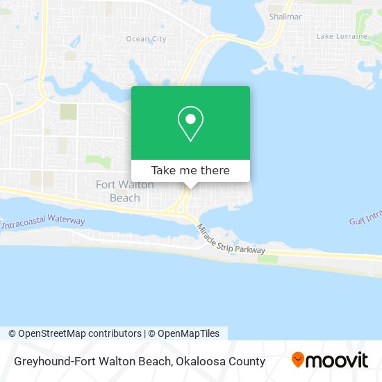 Greyhound-Fort Walton Beach map