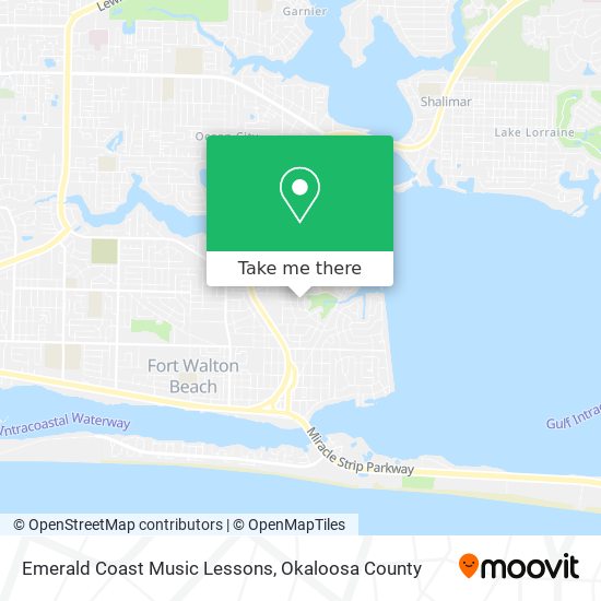 Emerald Coast Music Lessons map