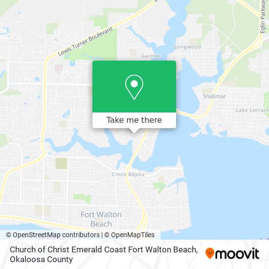 Mapa de Church of Christ Emerald Coast Fort Walton Beach