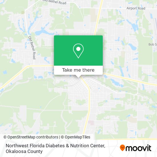 Northwest Florida Diabetes & Nutrition Center map