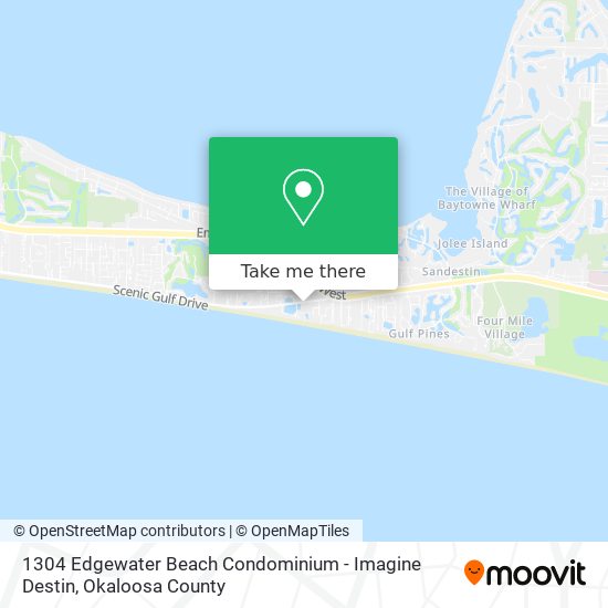 Mapa de 1304 Edgewater Beach Condominium - Imagine Destin
