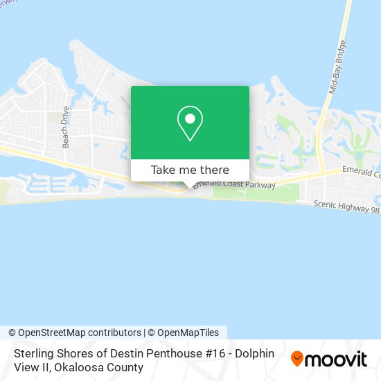 Sterling Shores of Destin Penthouse #16 - Dolphin View II map