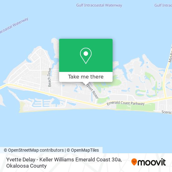 Mapa de Yvette Delay - Keller Williams Emerald Coast 30a