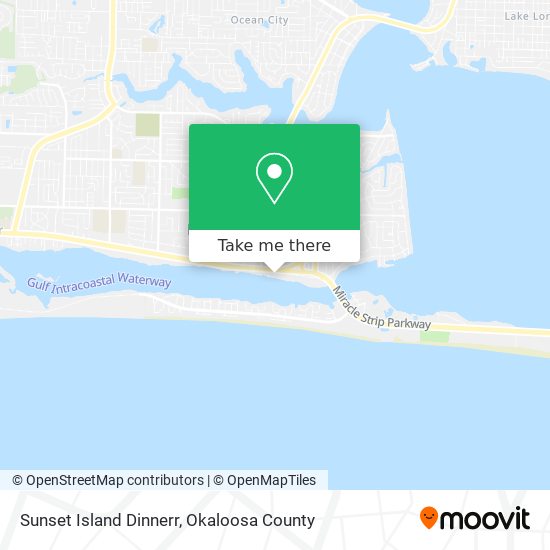 Sunset Island Dinnerr map