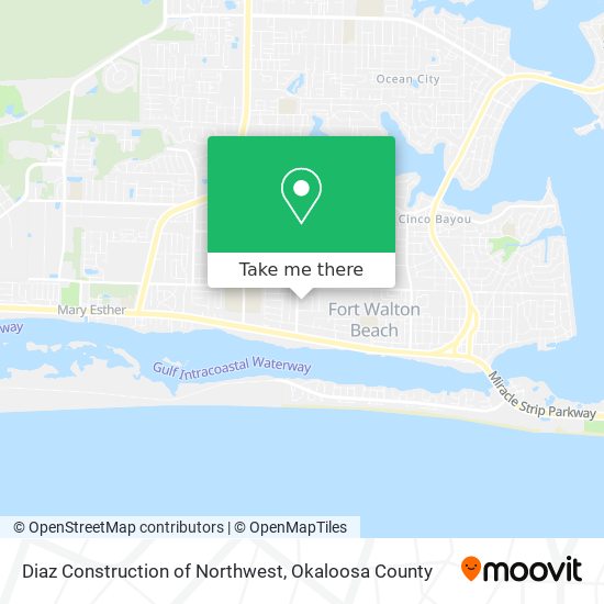 Mapa de Diaz Construction of Northwest