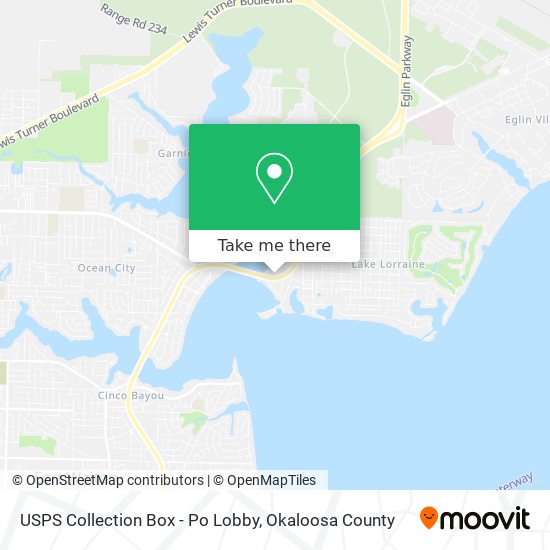 USPS Collection Box - Po Lobby map