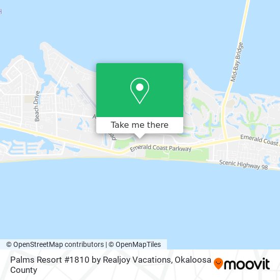 Palms Resort #1810 by Realjoy Vacations map