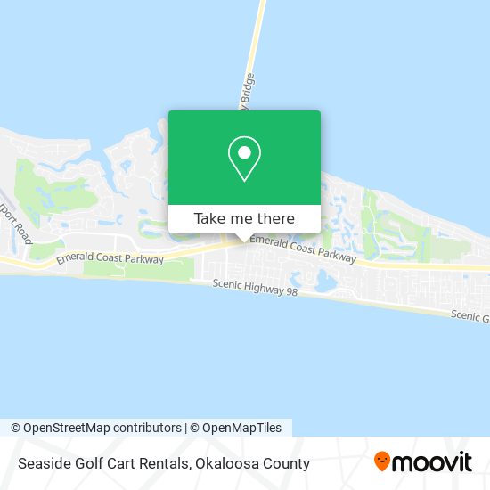 Seaside Golf Cart Rentals map