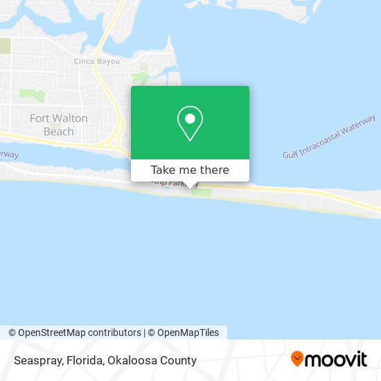 Seaspray, Florida map