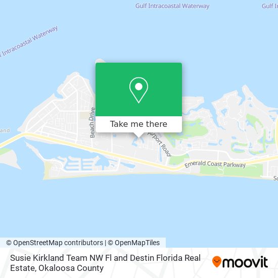 Susie Kirkland Team NW Fl and Destin Florida Real Estate map