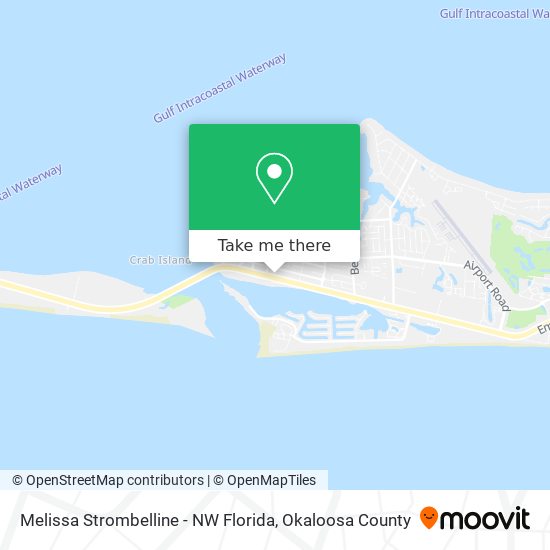 Melissa Strombelline - NW Florida map