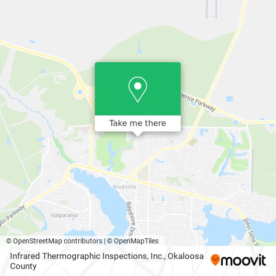 Mapa de Infrared Thermographic Inspections, Inc.