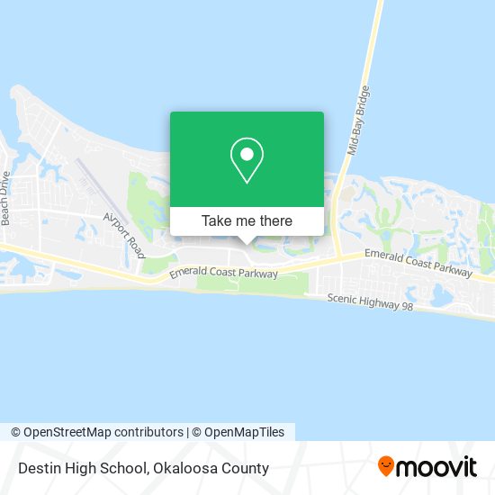 Destin High School map