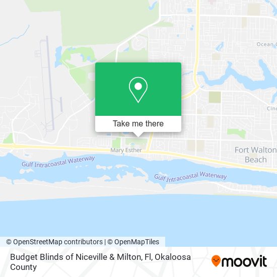 Budget Blinds of Niceville & Milton, Fl map