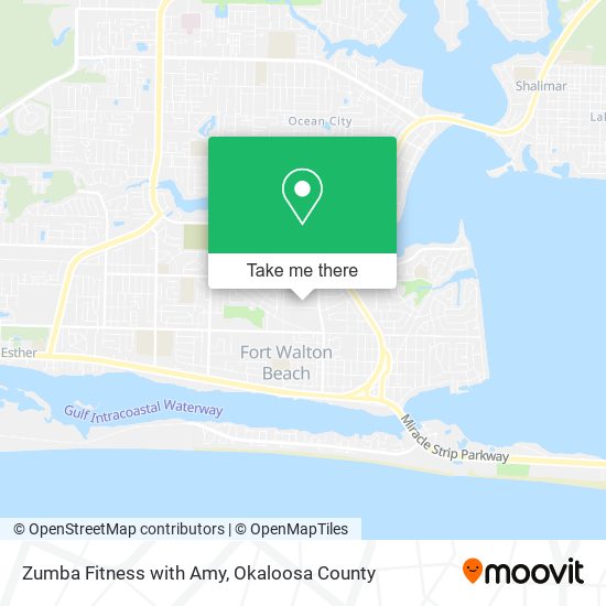 Zumba Fitness with Amy map