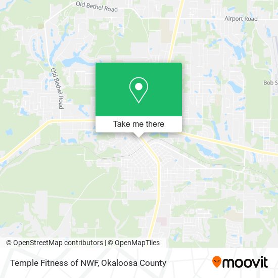 Temple Fitness of NWF map