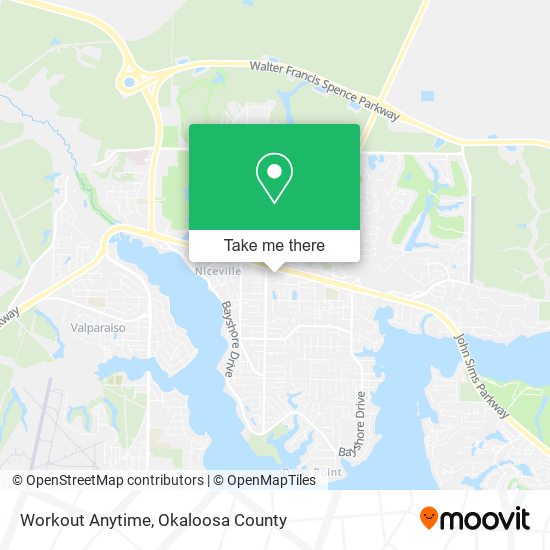 Workout Anytime map