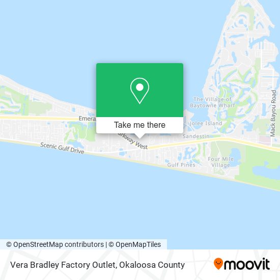 Vera Bradley Factory Outlet map