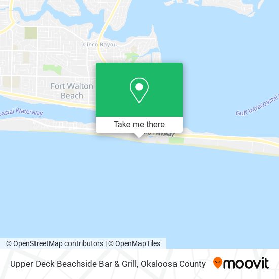 Upper Deck Beachside Bar & Grill map