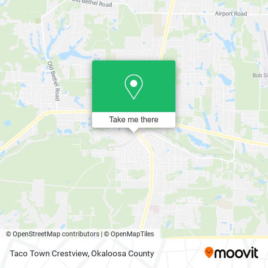 Taco Town Crestview map