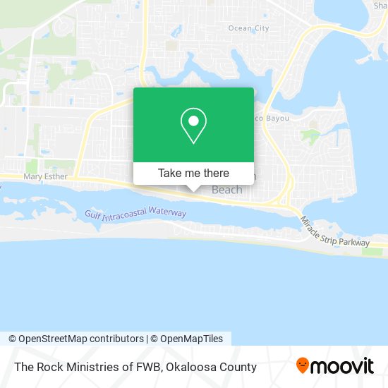 The Rock Ministries of FWB map