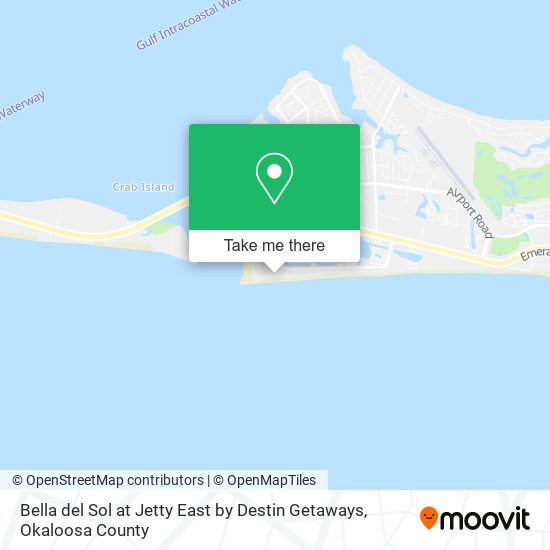 Bella del Sol at Jetty East by Destin Getaways map