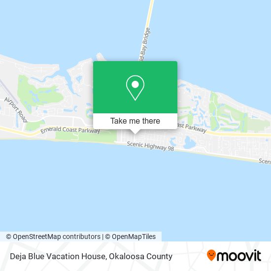 Mapa de Deja Blue Vacation House