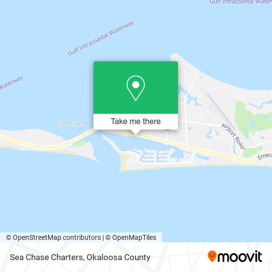 Sea Chase Charters map