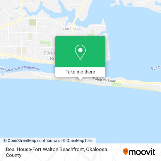 Beal House-Fort Walton Beachfront map