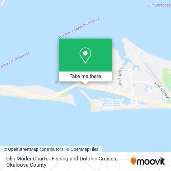 Olin Marler Charter Fishing and Dolphin Cruises map