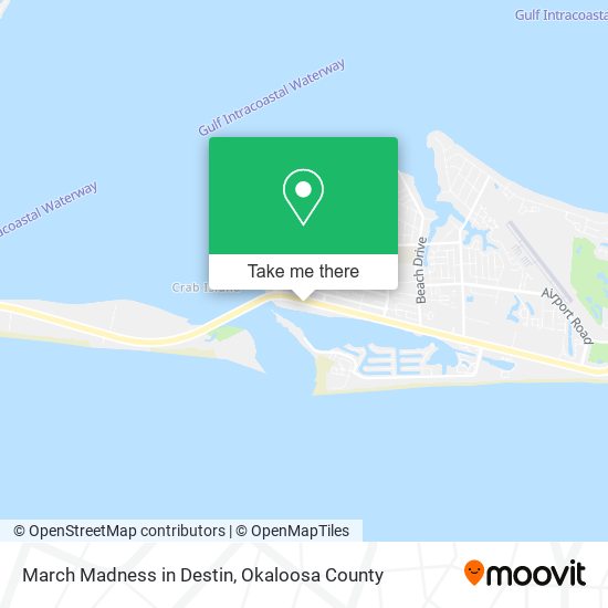 Mapa de March Madness in Destin