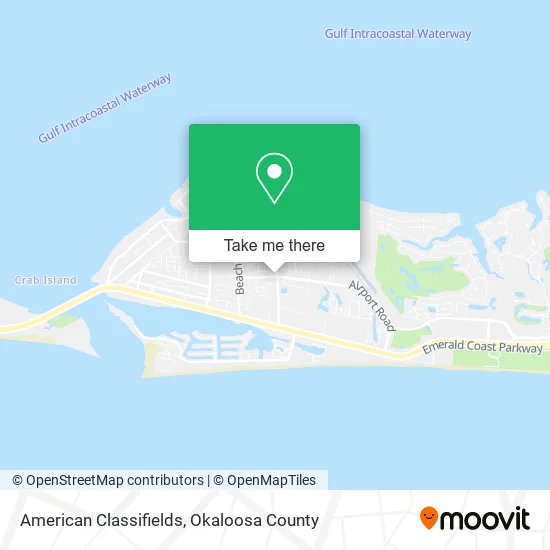 American Classifields map